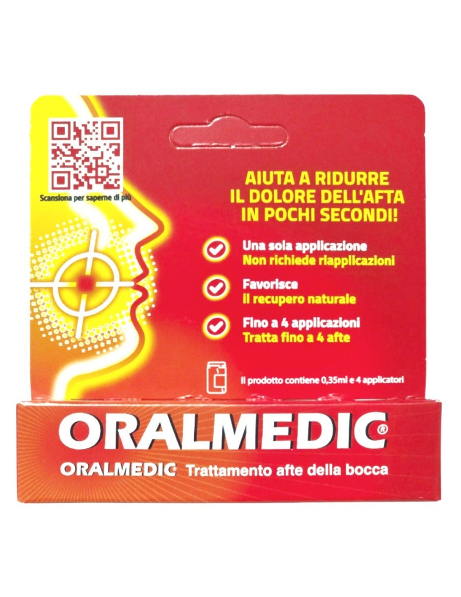 Oralmedic Liquido Trattamento Afte 1 Flaconcino Da 0,35ml-1