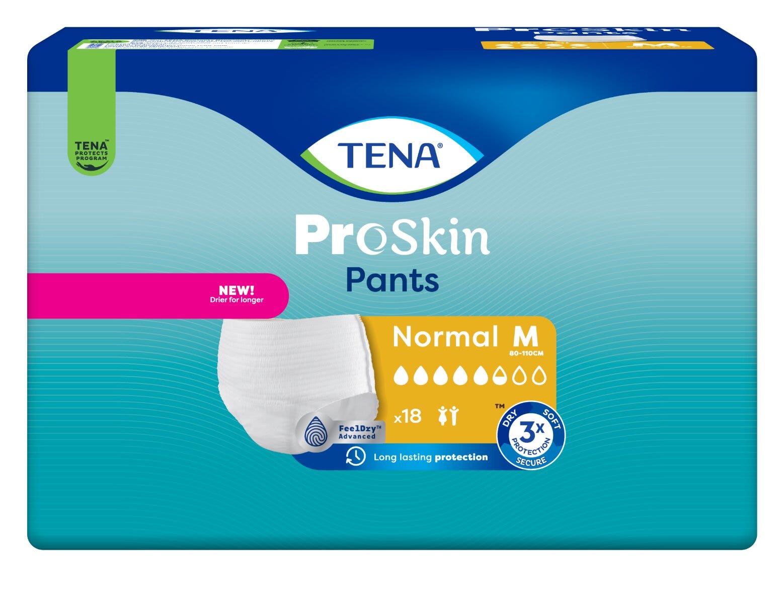 Tena Pants Normal Pannoloni Mutandine Assorbenti Taglia M 18 Pezzi-1