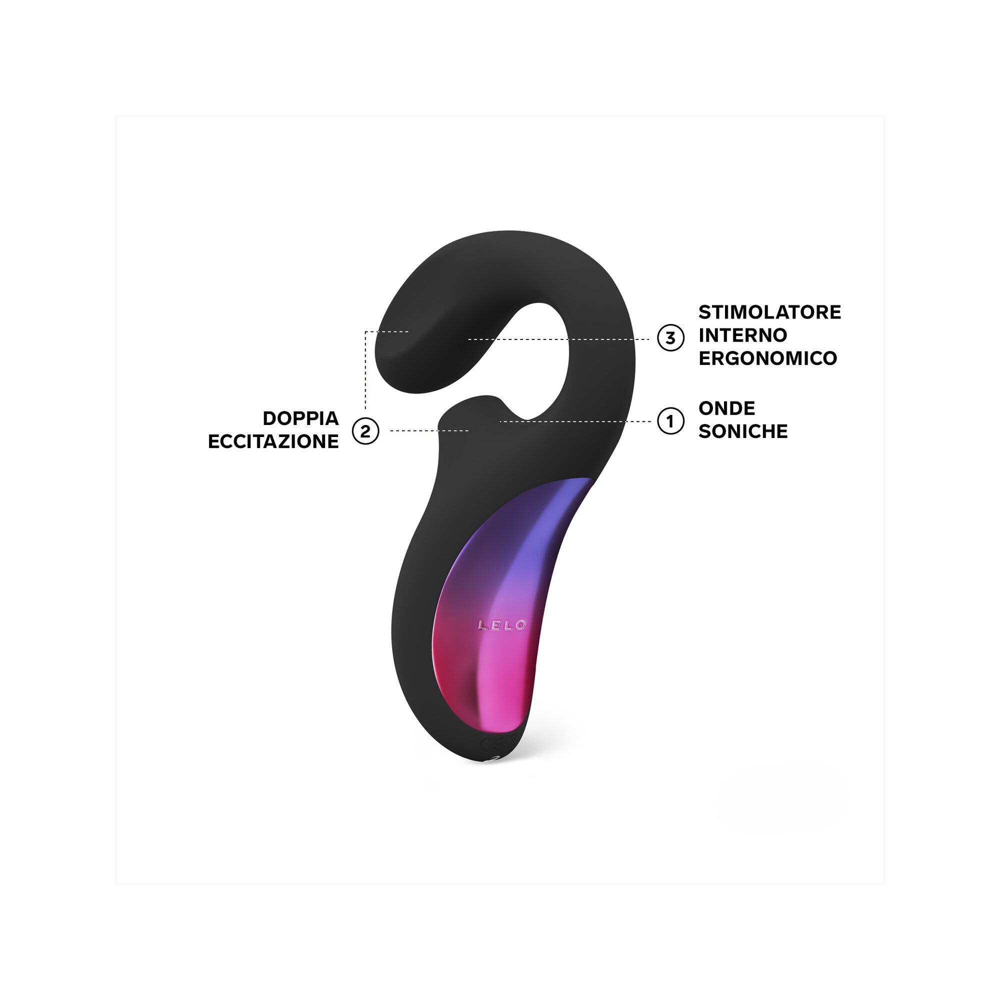 Lelo Enigma Massaggiatore Personale Donna Colore Nero-2