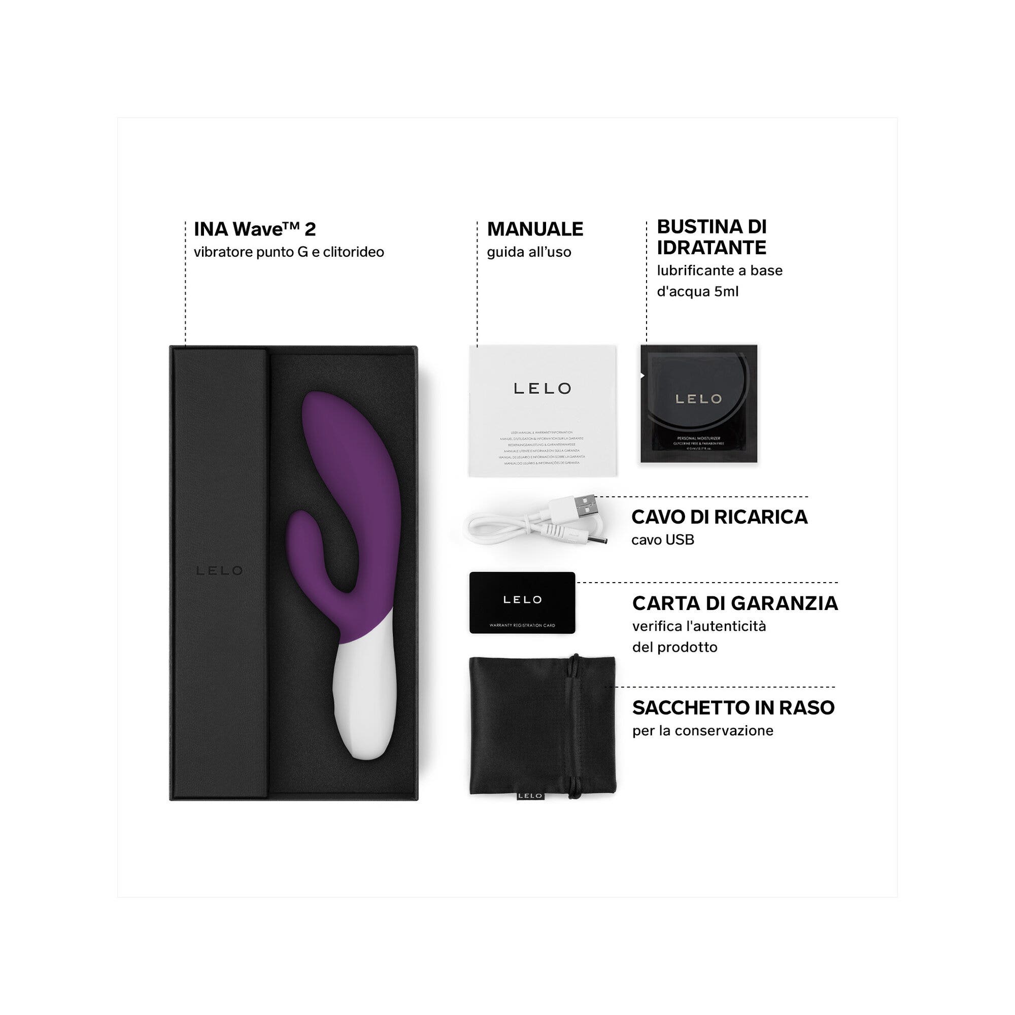 Lelo Ina Wave 2 Ciliegia Massaggiatore Personale Donna-3