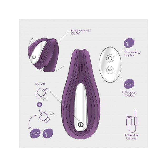 Crushious Vibratore Pleasuriser Ricaricabile Con Telecomando-5