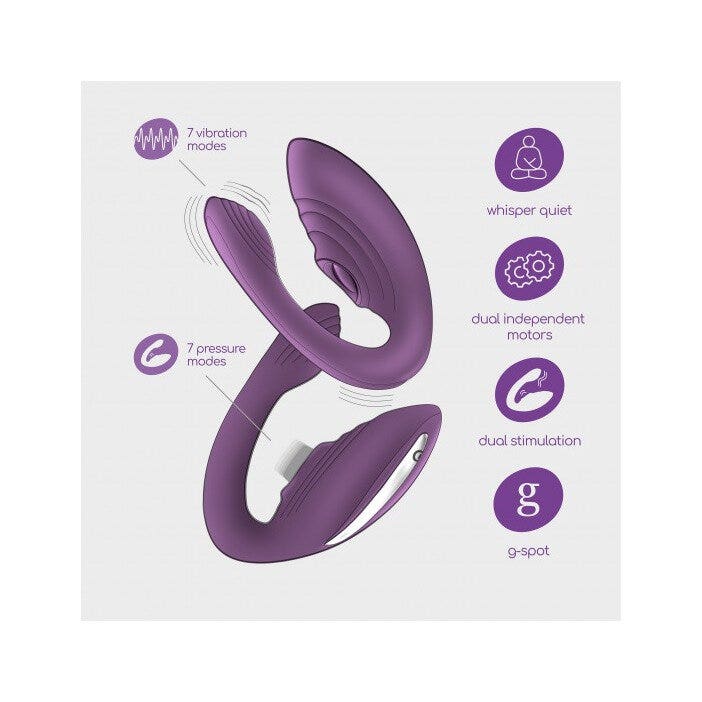 Crushious Vibratore Pleasuriser Ricaricabile Con Telecomando-6