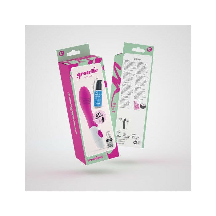 Crushious Vibratore Growlie +  Lubrificante A Base D'acqua 50ml-9
