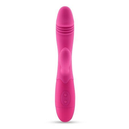 Crushious Vibratore Rabbit Ricaricabile Blossoms Rosa Forte Con Lubrificante A Base D'acqua-2