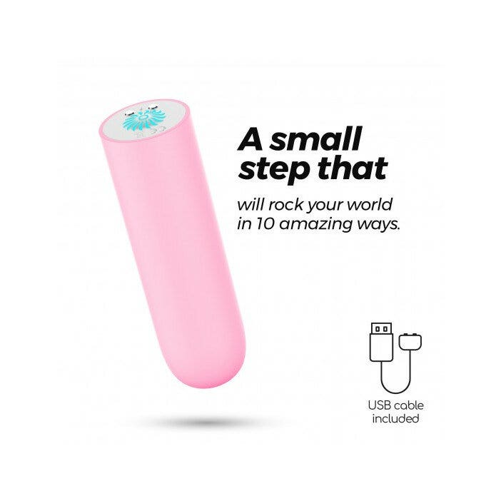 Crushious Quackers Proiettile Vibrante Rosa Usb Ricaricabile-8