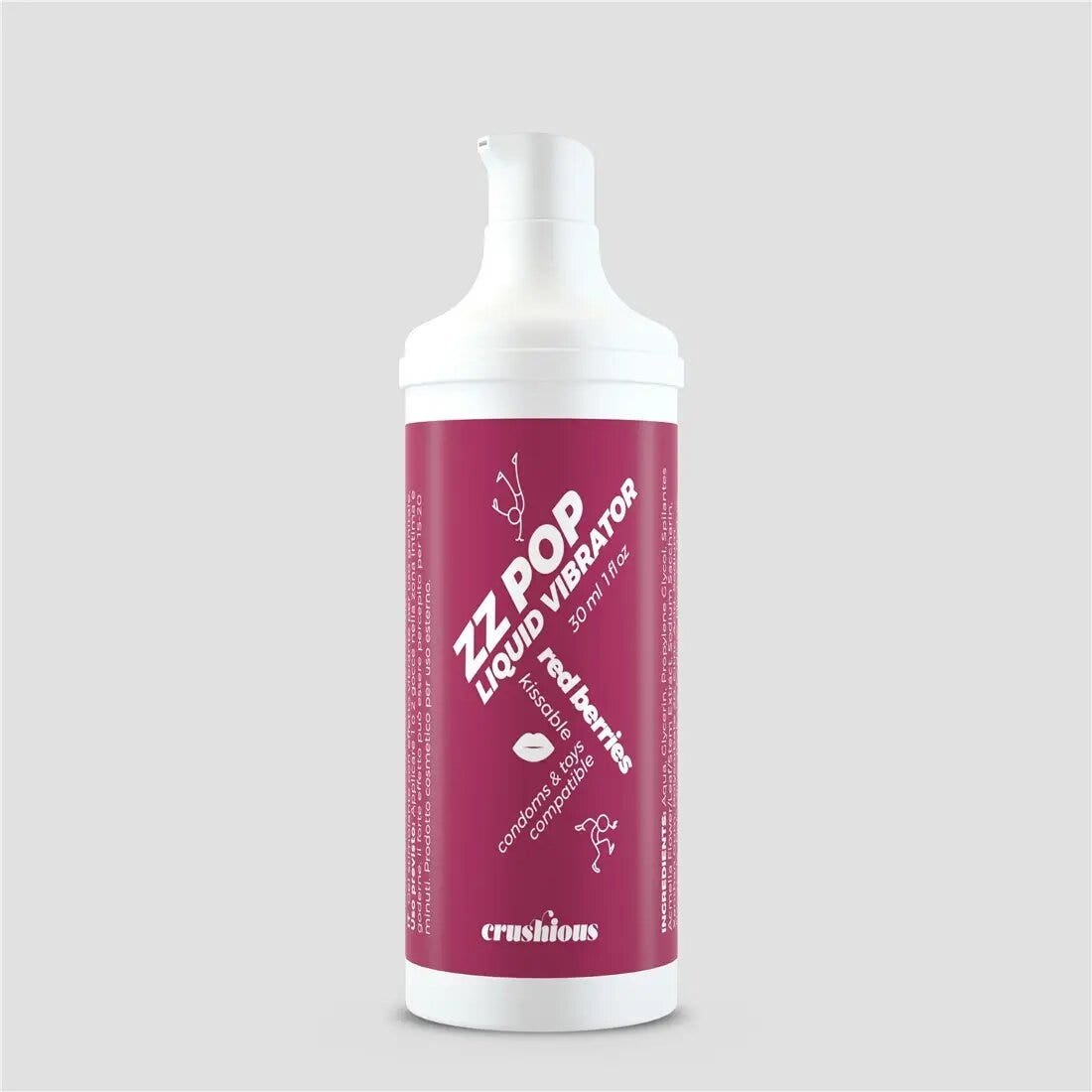 Crushious Vibratore Liquido Zz Pop Aromatizzato Frutti Rossi 30ml-2