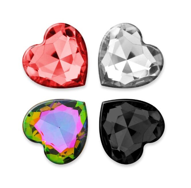 Crushious Cuore Plug Anale Medio Con 4 Gioielli Intercambiabili-3