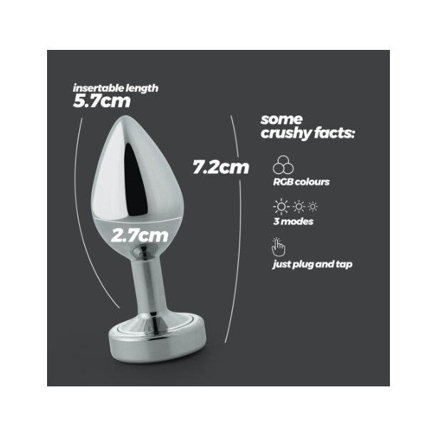 Crushious Borealis Plug Anale Piccolo Con Led-8