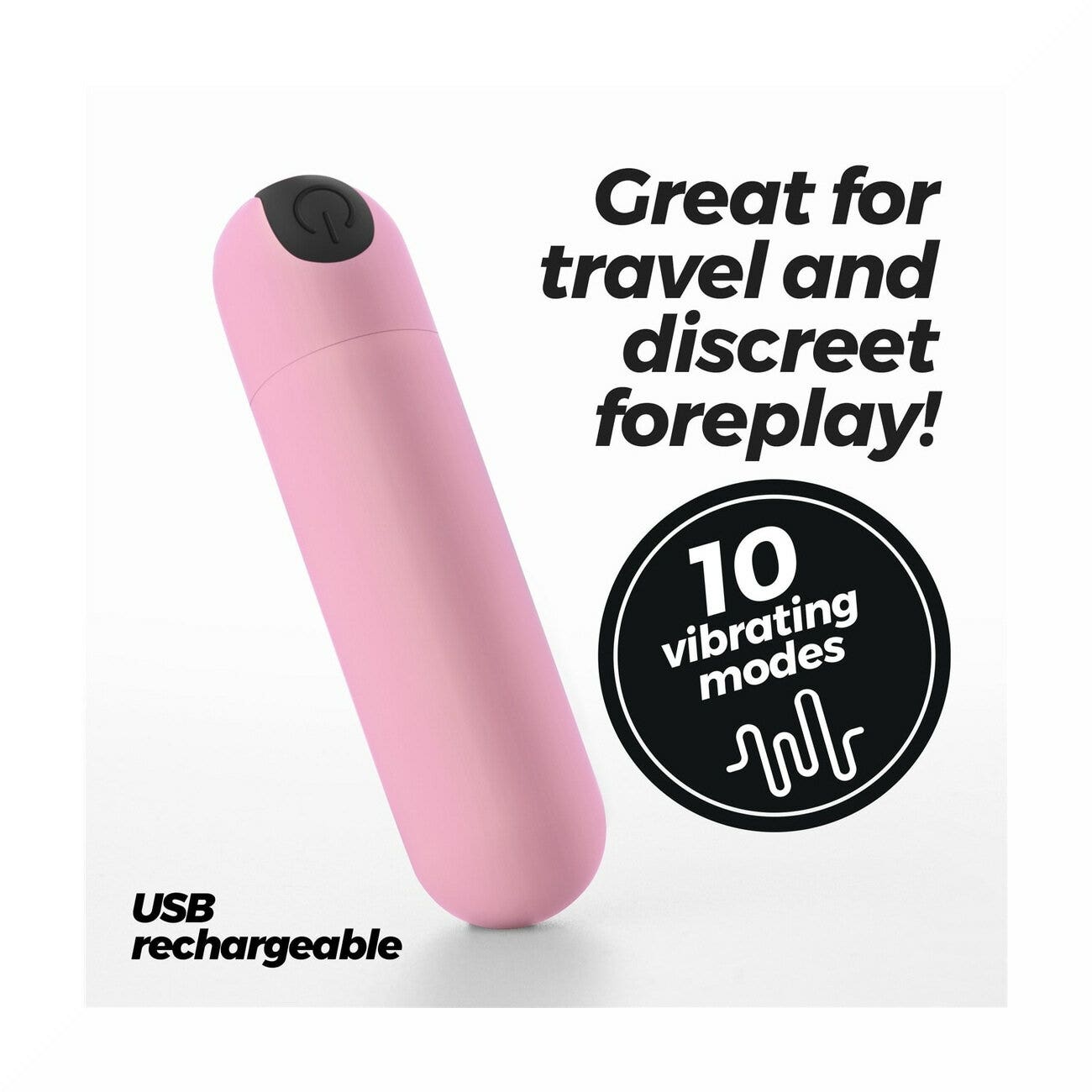 Crushious Imoan Proiettile Vibrante Ricaricabile Rosa Pastello-2