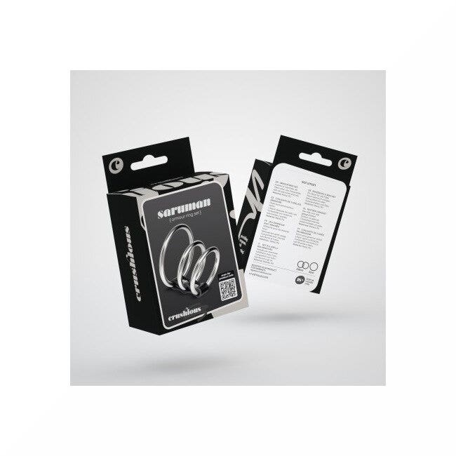 Crushious Saruman Set Di 3 Cockring In Metallo-5