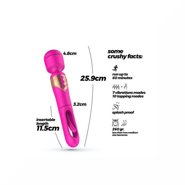 Crushious Big Ben Massaggiatore Doppio Con Sfarfallio-5