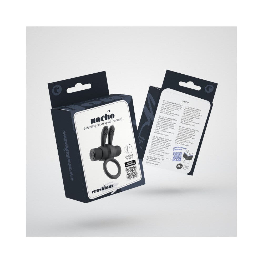 Crushious Nacho Cockring Vibrante Con Telecomando-5
