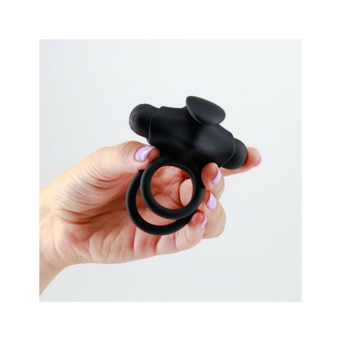 Crushious Thumper Doppio Cock Anello Vibrante Con Telecomando-6