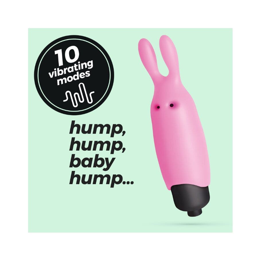 Crushious O-Pet Vibratore Tascabile Coniglio Con Palla A 10 Vibrazioni Rosa Pastello-5