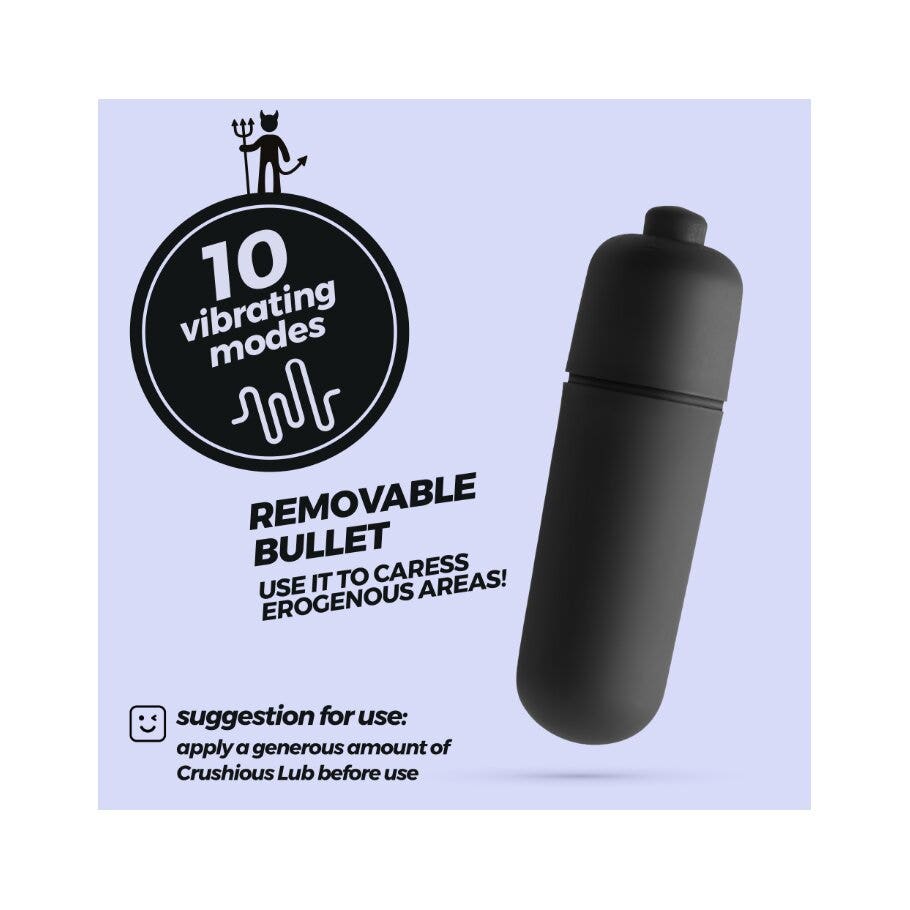 Crushious O-Pet Vibratore Tascabile Coniglio Con Palla A 10 Vibrazioni Rosa Pastello-6