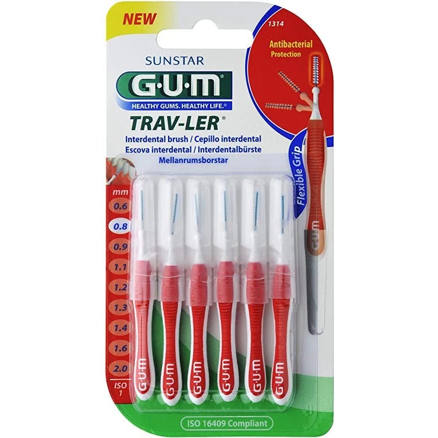 Gum Trav-Ler 0,8 Scovolino Pro 6 Pezzi-3