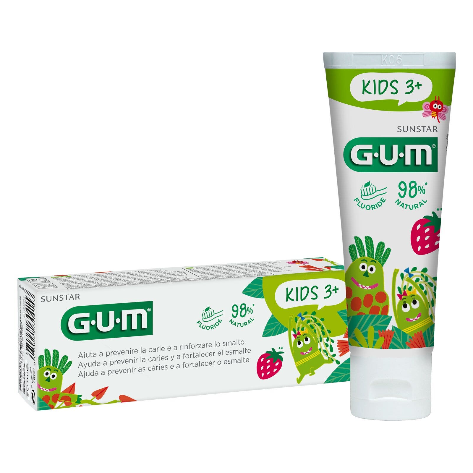 Gum Kids Monster Dentifricio Per Bambini 3/6 Anni 50ml-1