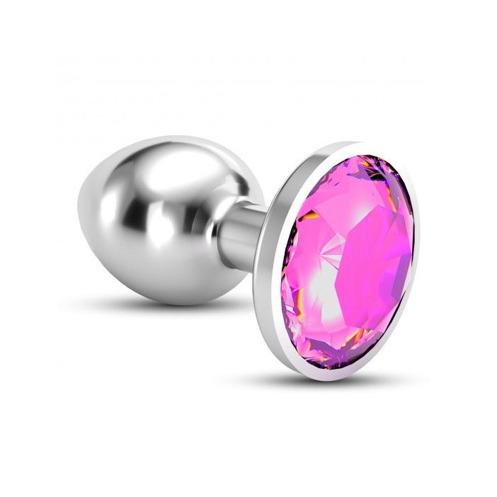 Crushious Plug Anale Gioiello Bijou Rosa Medio con Custodia di Velluto-2