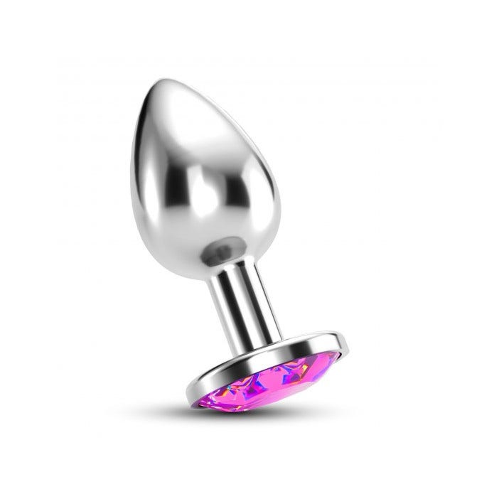 Crushious Plug Anale Gioiello Bijou Rosa Medio con Custodia di Velluto-4