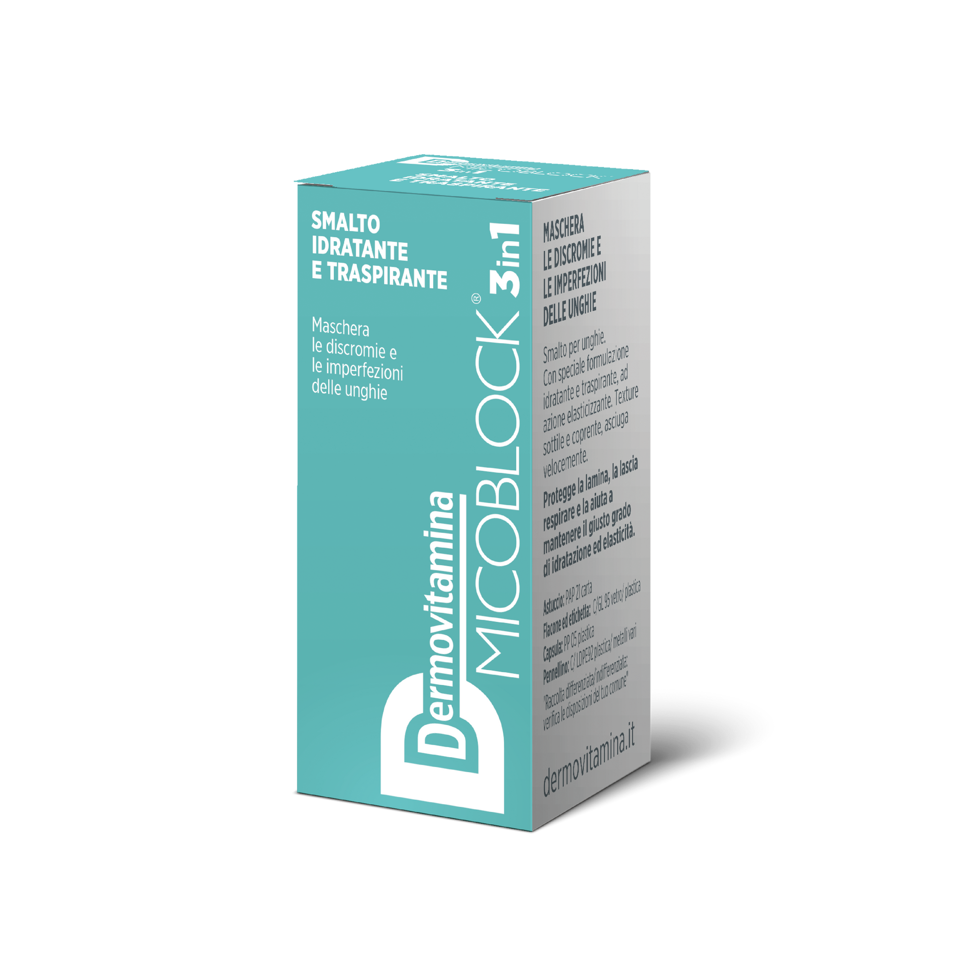 Dermovitamina Micoblock 3 In 1 Smalto Turchese 5ml  - 4