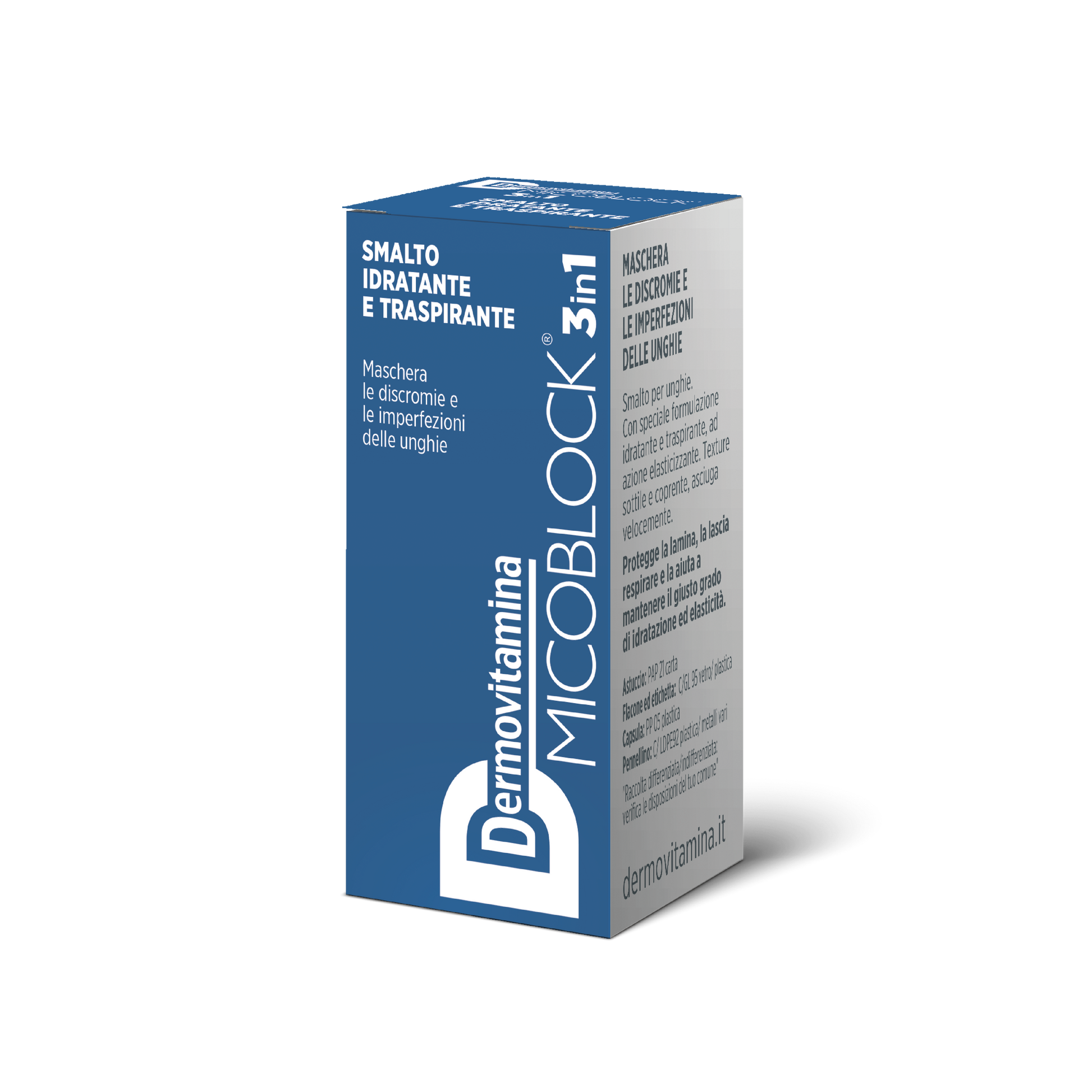 Dermovitamina Micoblock 3 In 1 Smalto Blu 5ml  - 5