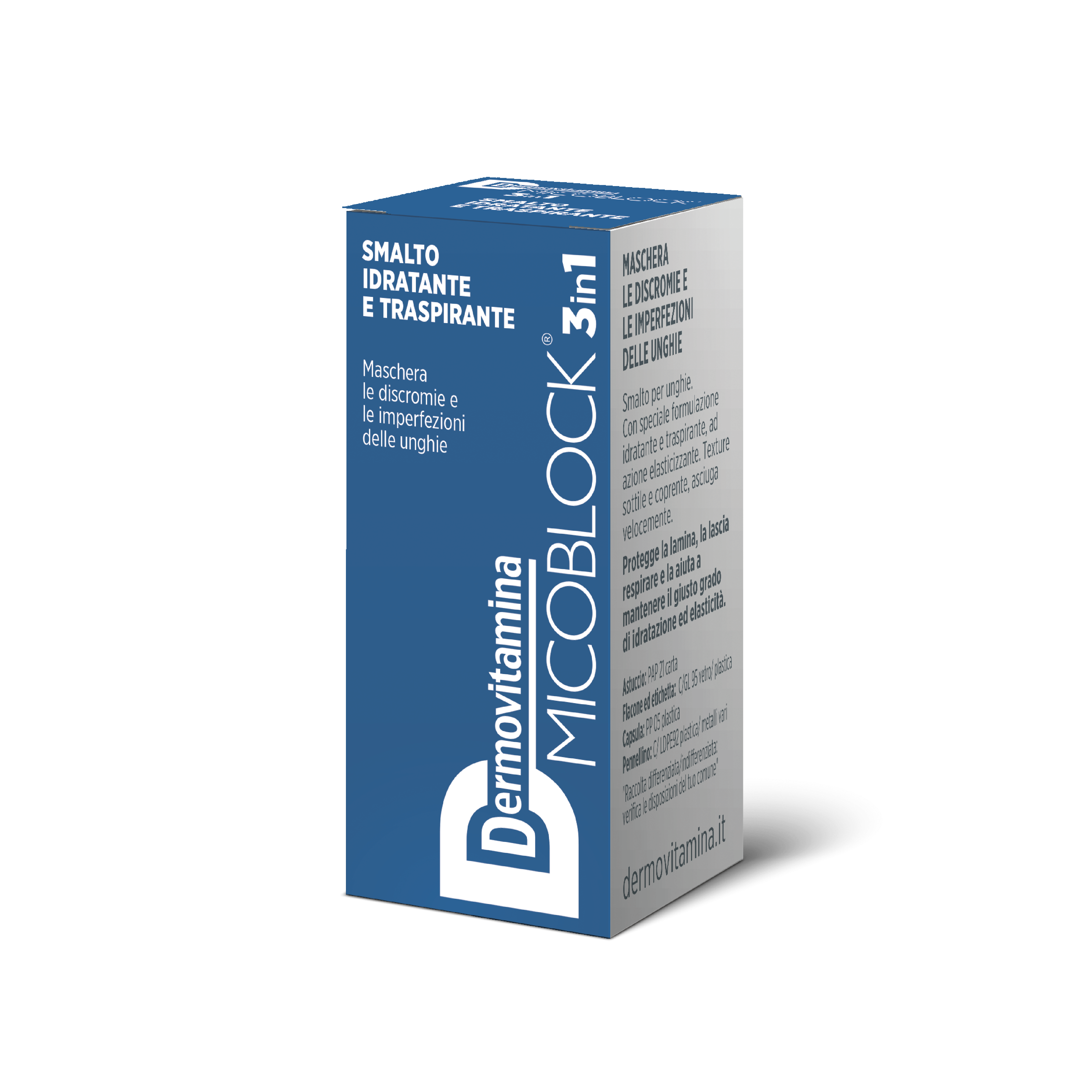 Dermovitamina Micoblock 3 In 1 Smalto Blu 5ml  - 5