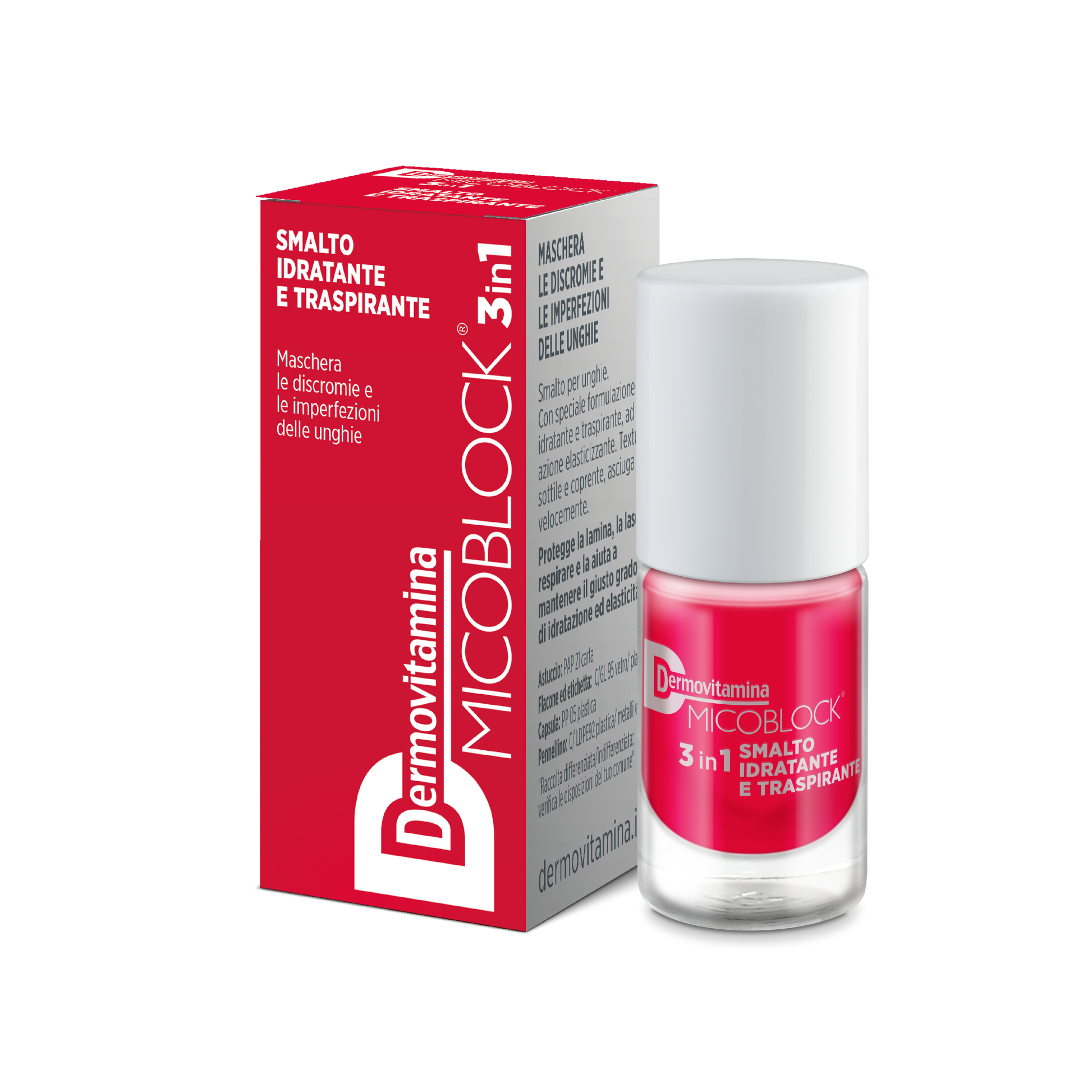 Dermovitamina Micoblock 3 In 1 Smalto Rosso 5ml – Farmae