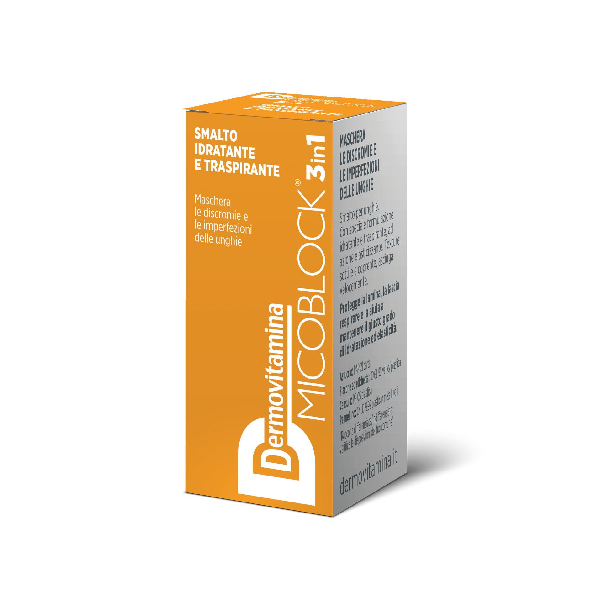 Dermovitamina Micoblock 3 In 1 Smalto Idratante E Traspirante Giallo 5ml - 6