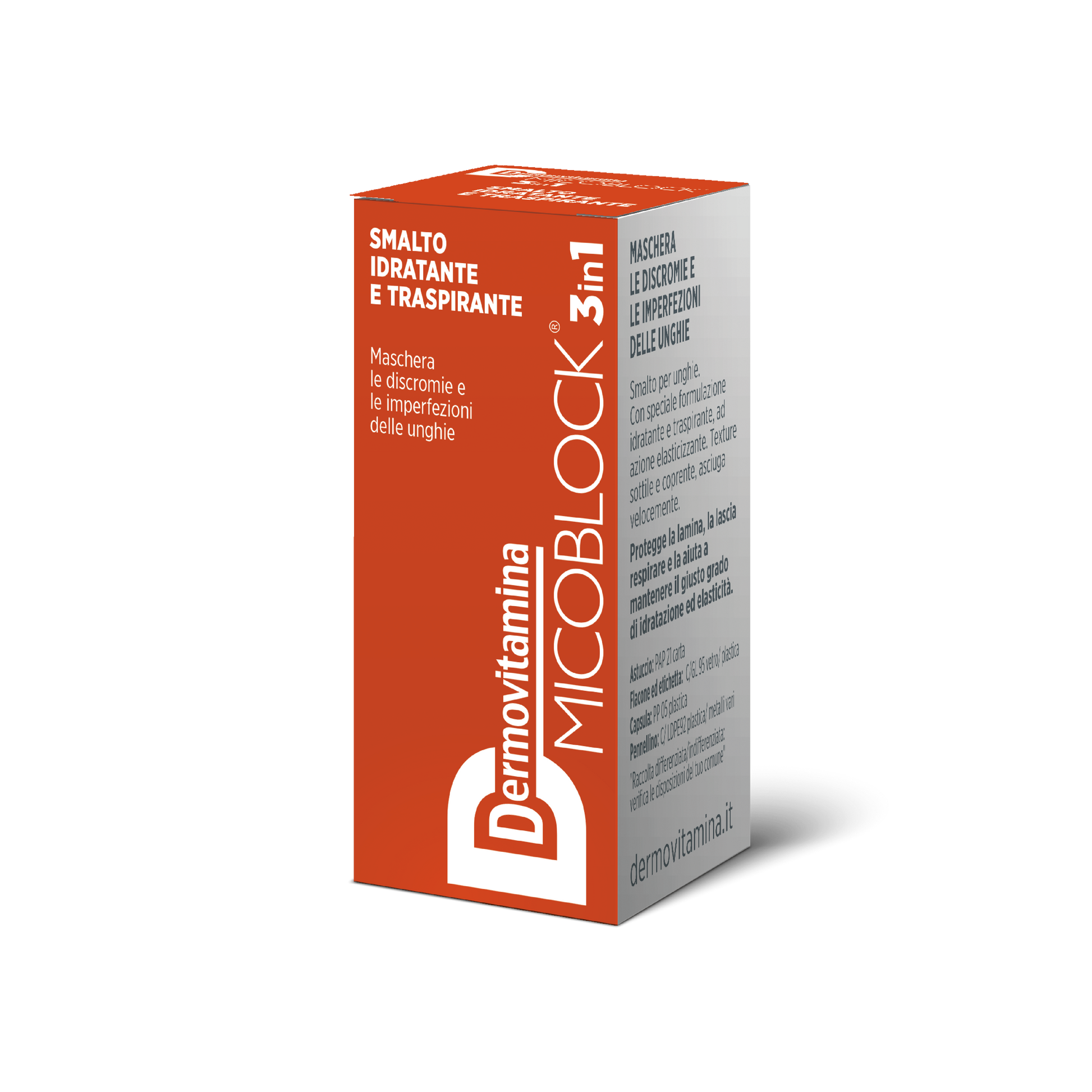 Dermovitamina Micoblock 3 In 1 Smalto Idratante E Traspirante Arancio Scuro 5ml - 4