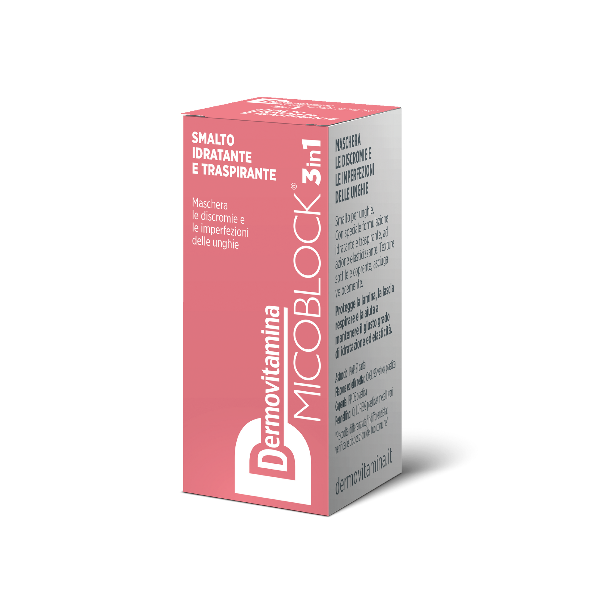 Dermovitamina Micoblock 3 In 1 Smalto Idratante E Traspirante Rosa 5ml - 4