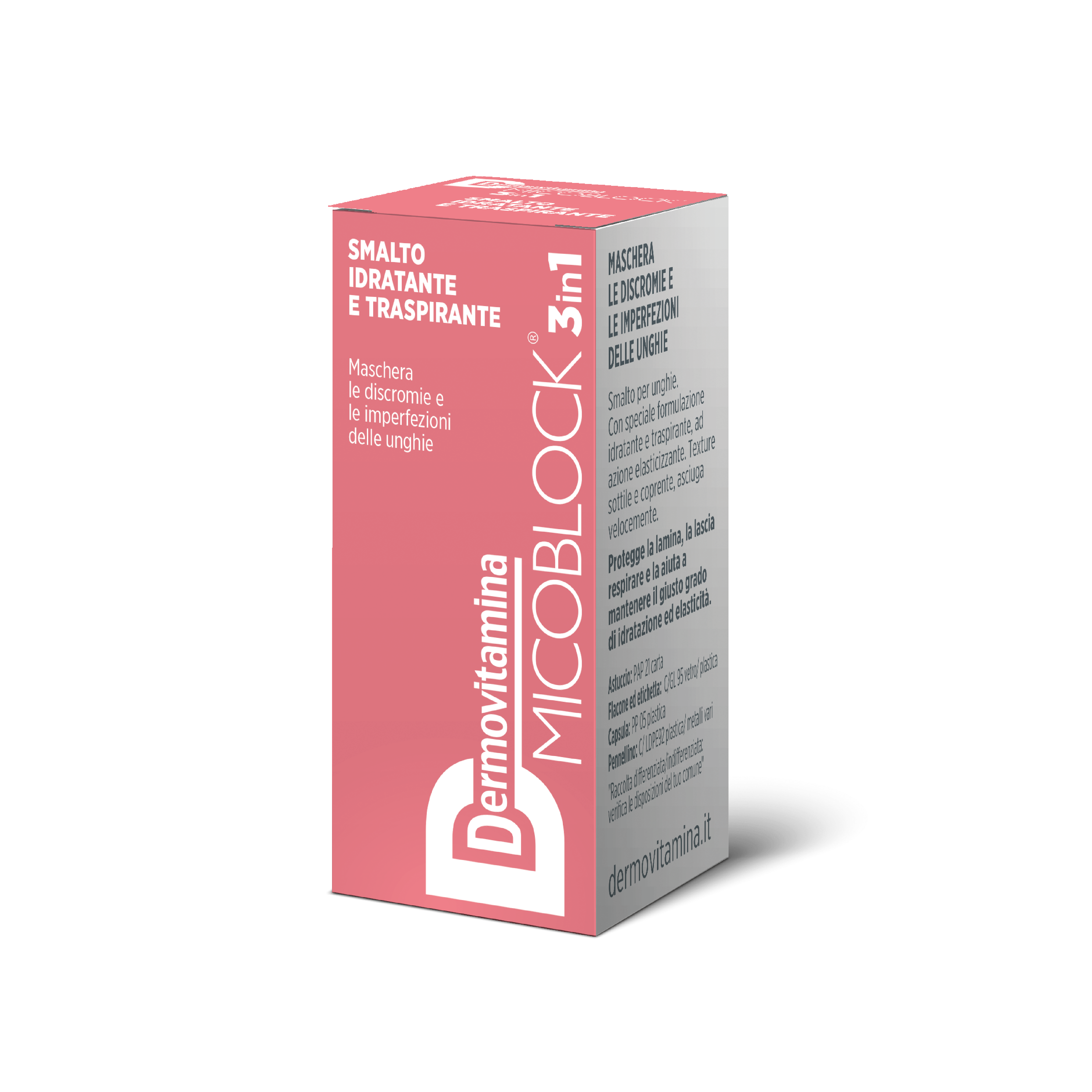 Dermovitamina Micoblock 3 In 1 Smalto Idratante E Traspirante Rosa 5ml - 4