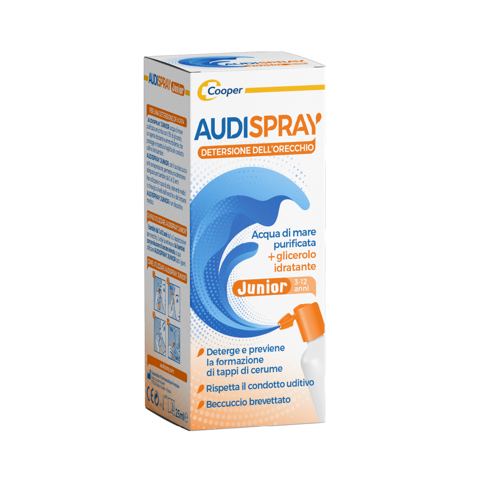 Audispray Junior 3-12 Anni Senza Gas Igiene Orecchie 25ml-6