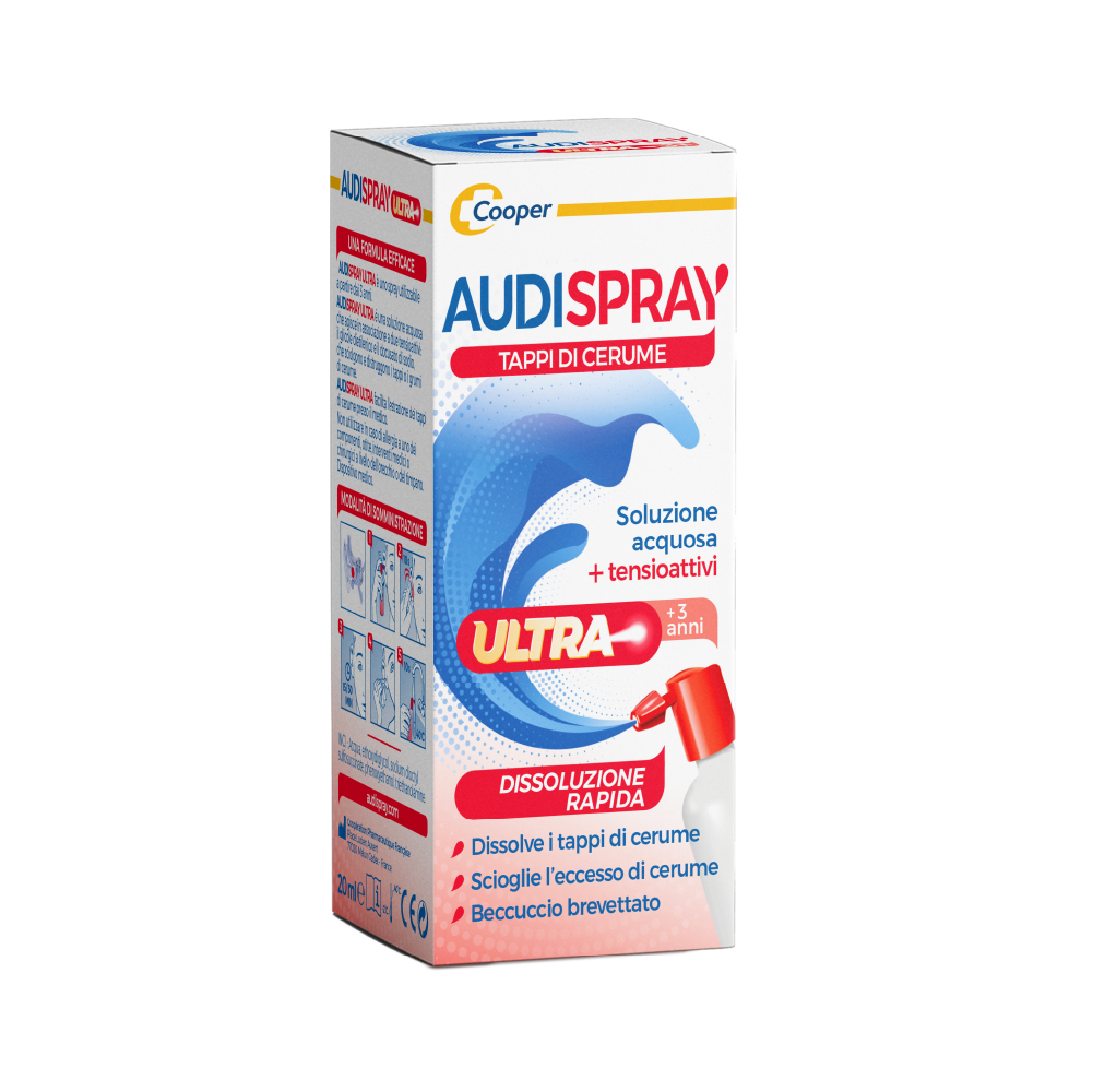 Audispray Ultra Soluzione Acquosa+Tensioattivi +3 Anni Spray 20ml-6