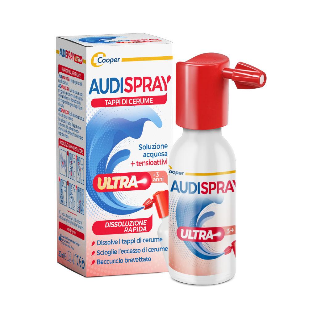 Audispray Ultra Soluzione Acquosa+Tensioattivi +3 Anni Spray 20ml-7