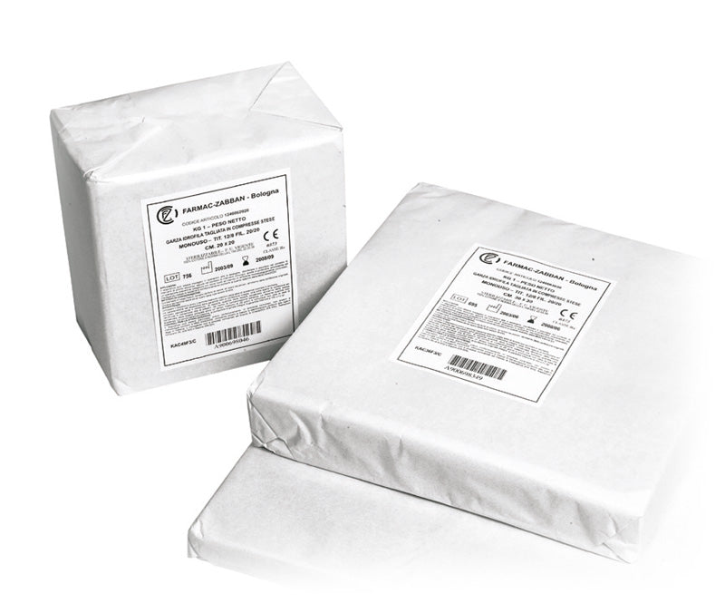 Garza Idrofila Tagliata In Compresse Stese 12/8 10X10cm