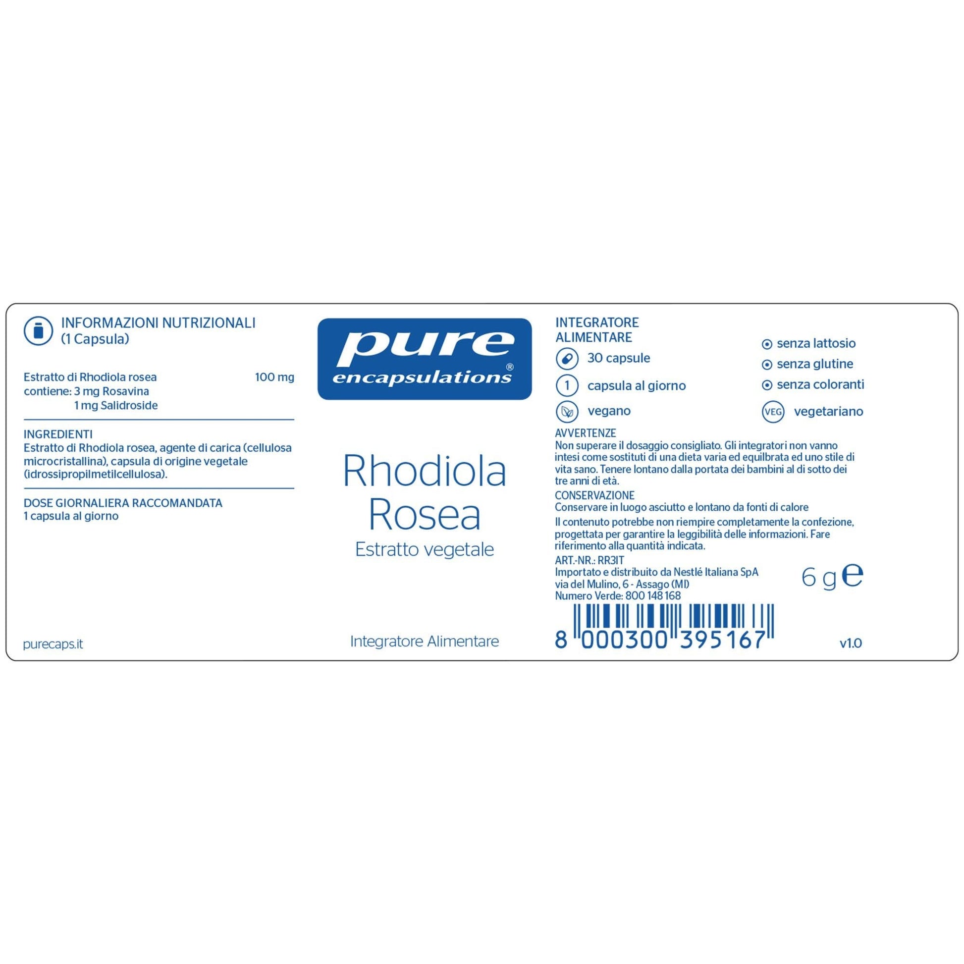 Pure Encapsulations Rhodiola Rosea 30 Capsule  - 2