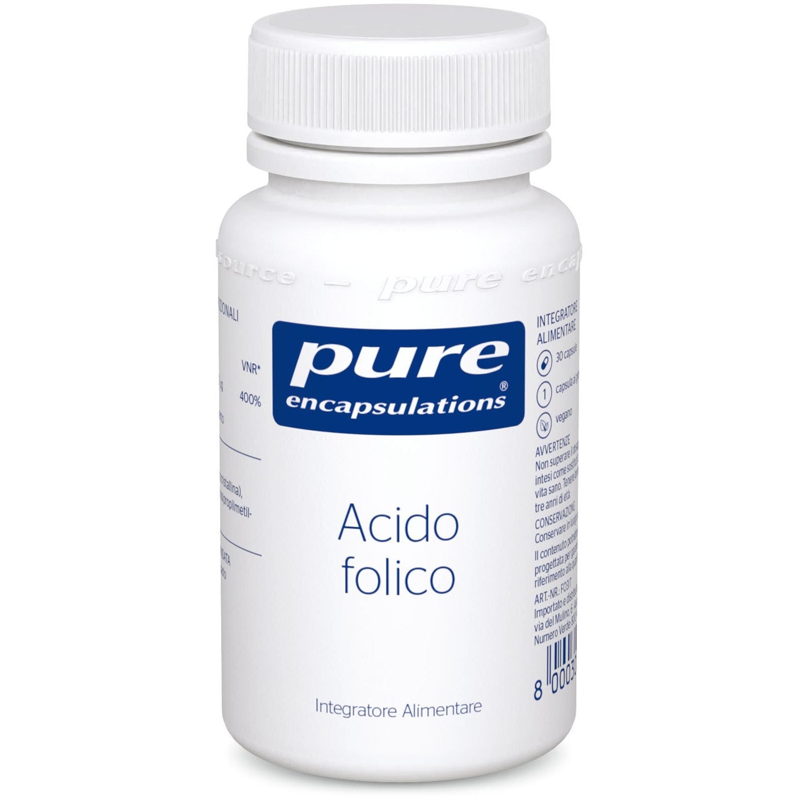 Pure Encapsulations Acido Folico 30 Capsule  - 1