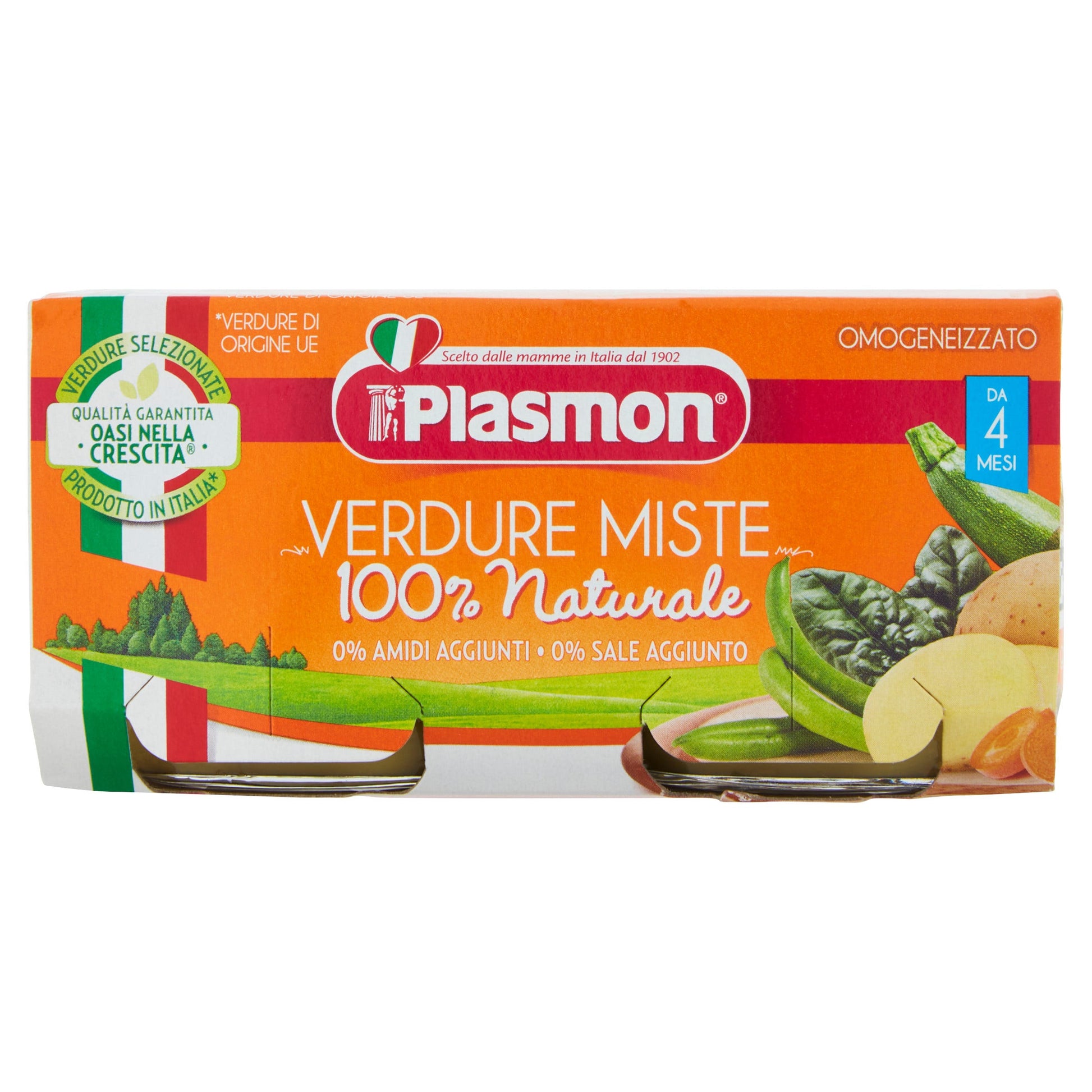 Plasmon Omogeneizzato Verdure Miste 4-6M+ 2x80g  - 2