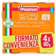 Plasmon Omogeneizzato Tacchino 4M+ 4x80g  - 2