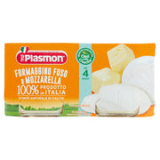 Plasmon Omogeneizzato Formaggino Mozzarella 4/6M+ 2x80g  - 2