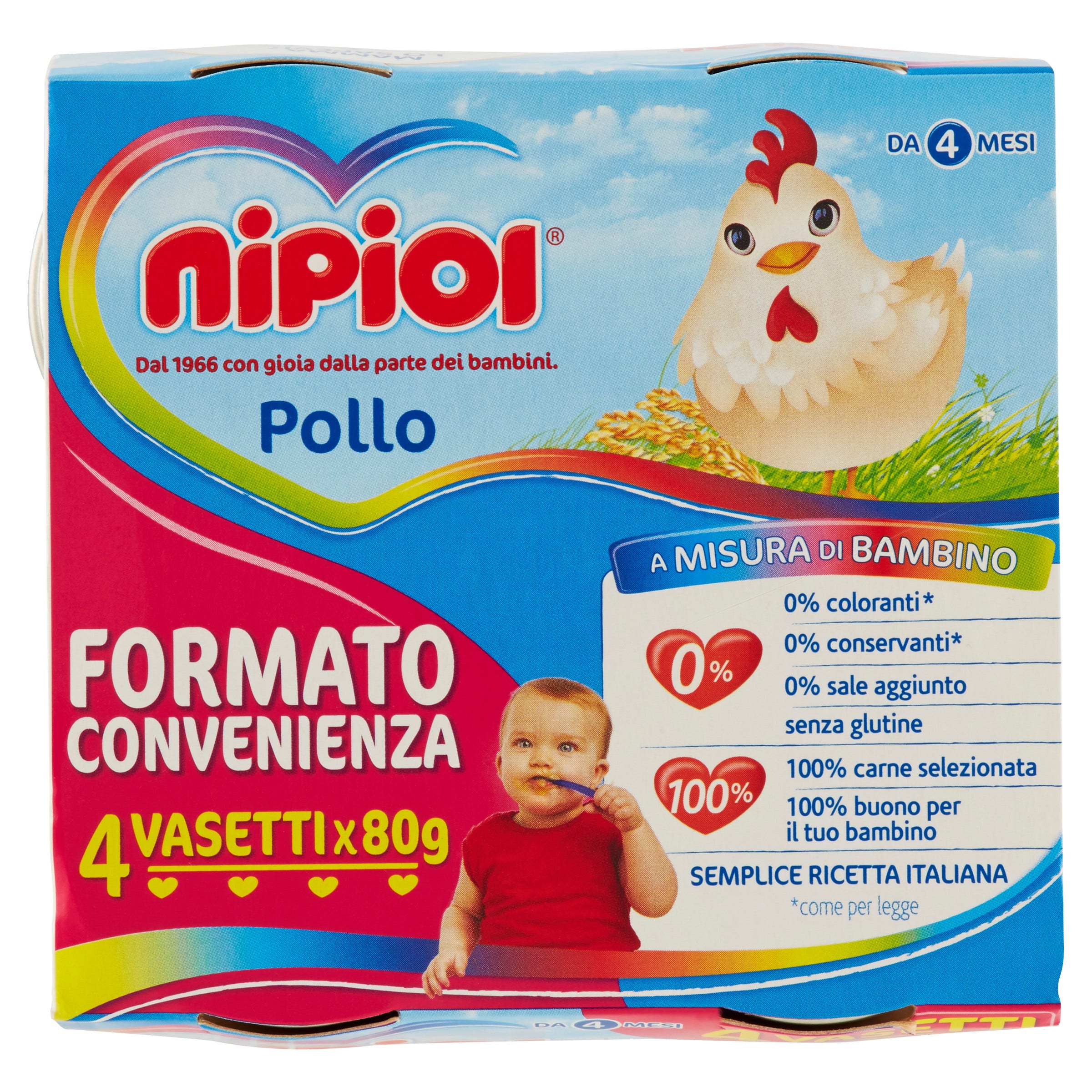 Nipiol Omogeneizzato Pollo 4x80g  - 2