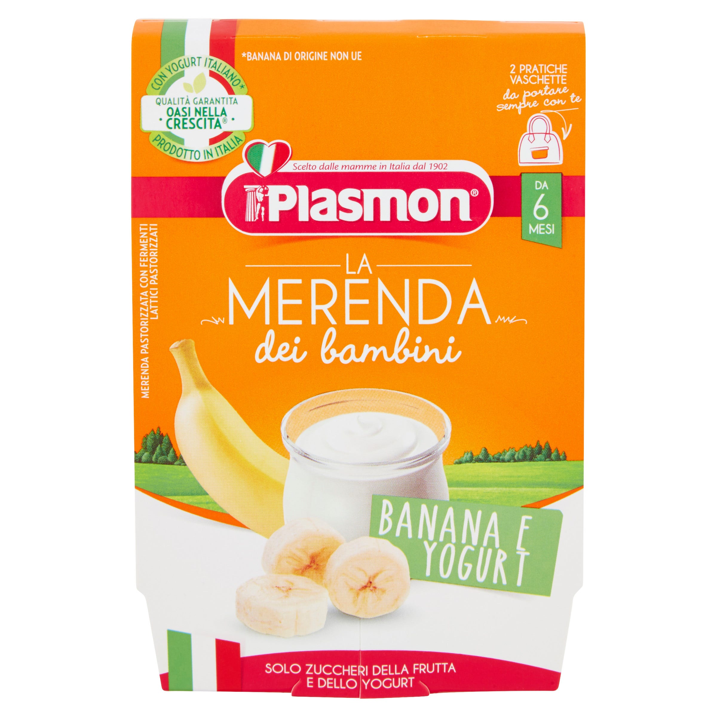 Plasmon La Merenda Dei Bambini Banana Yogurt 2x120g  - 1