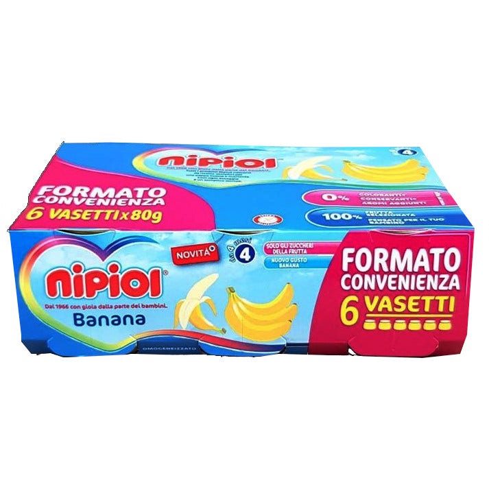 Nipiol Omogeneizzato Banana 6x80g  - 1