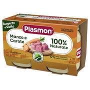 Plasmon Omogeneizzato Scoperte Di Gusto Manzo e Carote 6M+ 2x120g-1