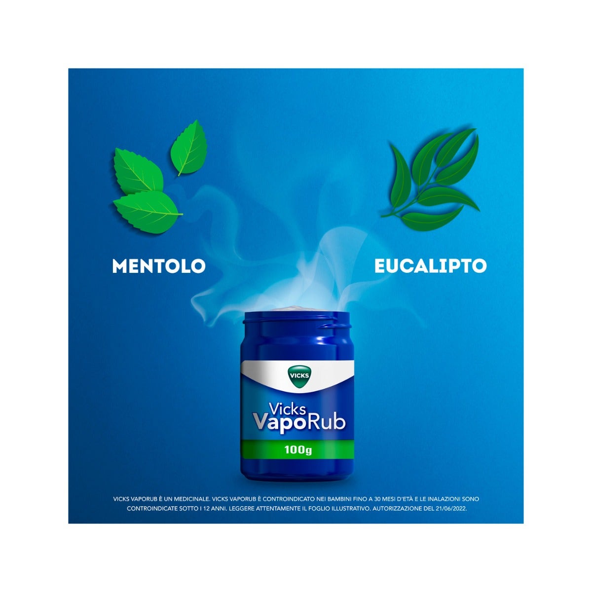 Vicks VapoRub Rimedio Per Raffreddore/Mal Di Gola/Tosse/Naso Chiuso Vasetto 100g-35