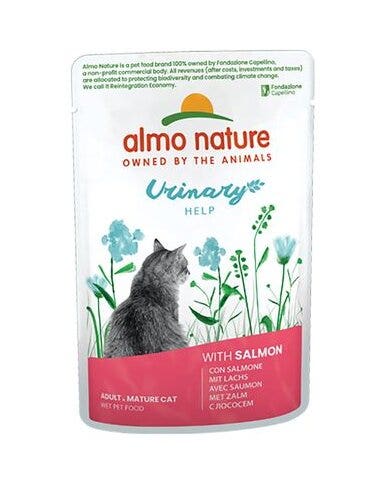 Almo Nature Urinary Help Cibo Umido Salmone Per Gatto 70g-1