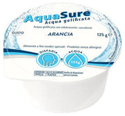 AquaSure Acqua Gel Gelificata Per Disfagia Gelatina Al Gusto Arancia 24x125g-5