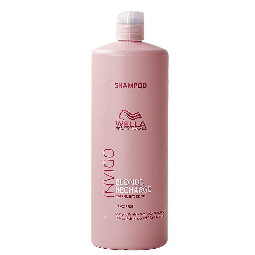 Wella Professionals Invigo Blonde Recharge Shampoo Per Capelli Biondi 1 L-1