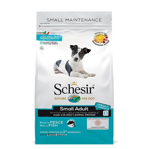 Schesir Ricco In Pesce Cibo Secco Cani Adulti Taglia Piccola Sacco 800g-1