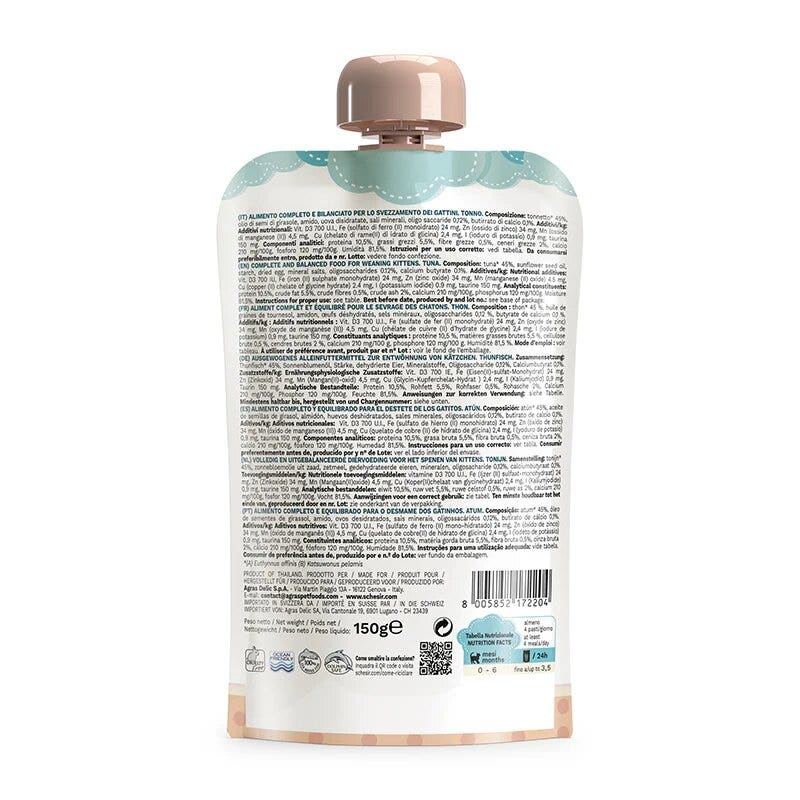 Schesir Cibo Umido Tonnetto Per Gattini 150g-2